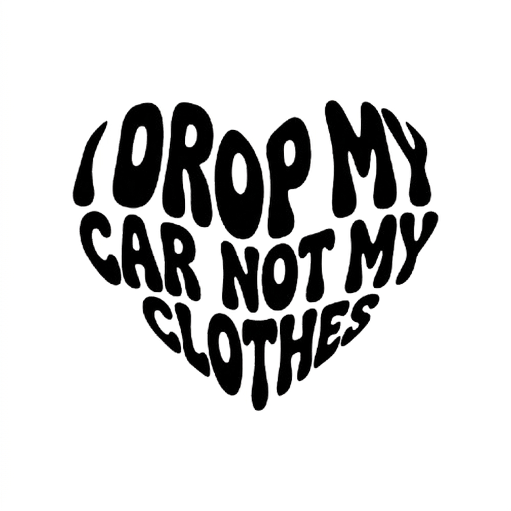 I drop my car heart Sticker